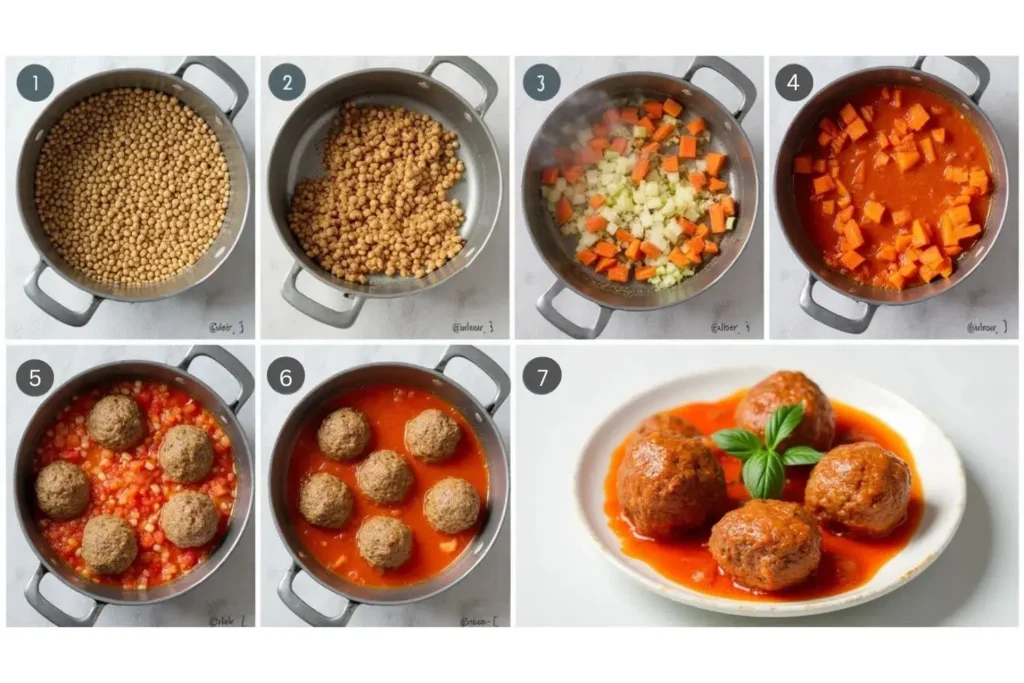 Polpette di Lenticchie al Sugo